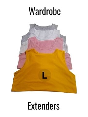 Womens Tank Tops 4 Pack - Yellow, Pink, White, Gray NWOT